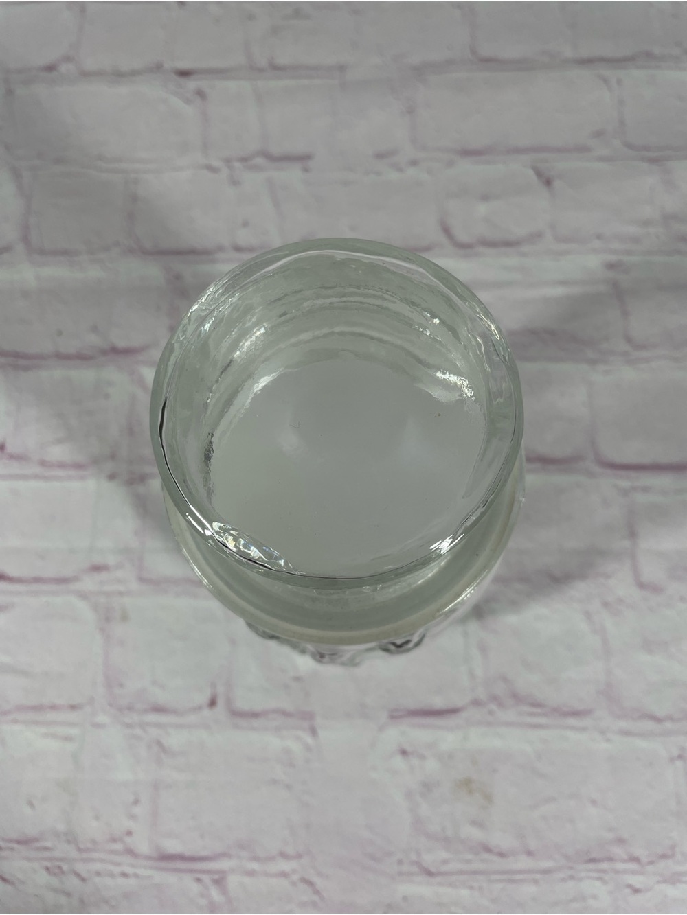 Vintage Libbey of Canada Clear Glass Snowman with Top Hat Lidded Jar Container - Picture 7 of 10